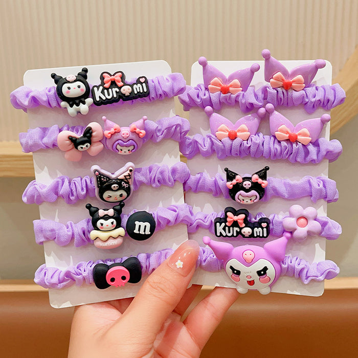 Wholesale Children's Cartoon High Elastic Rubber Band Headband Set (S)JDC-HS-Nuoqi003