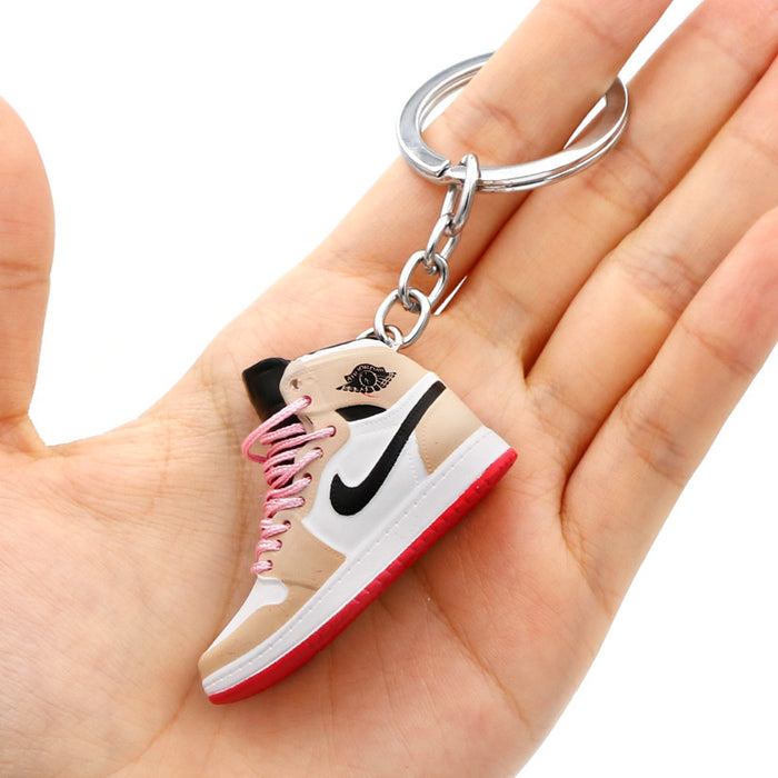 Wholesale PVC Mini Basketball Shoe Keychain JDC-KC-QLPing008