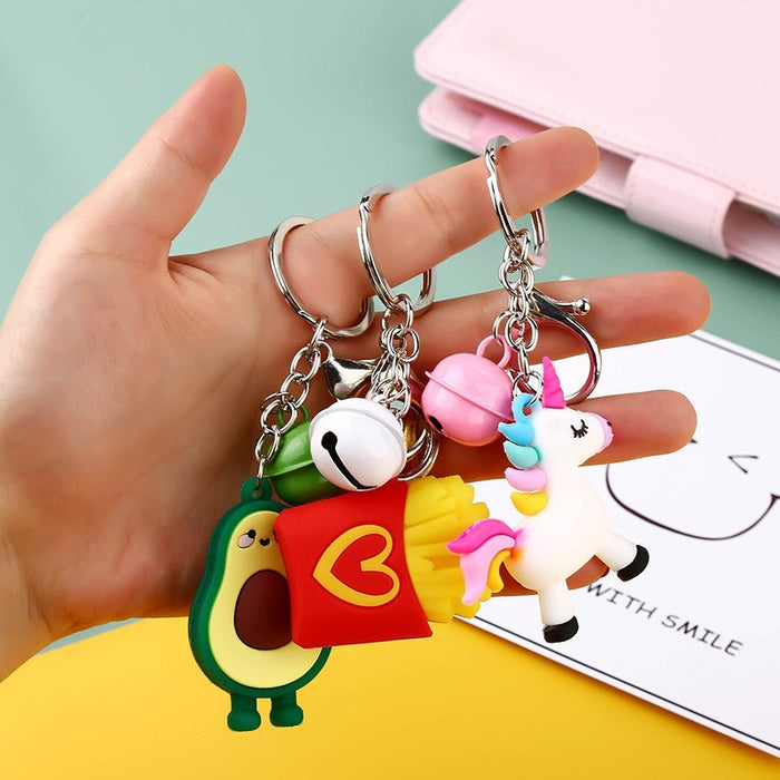 Wholesale 10pcs Cute Cartoon Plastic Keychain JDC-KC-DiB001