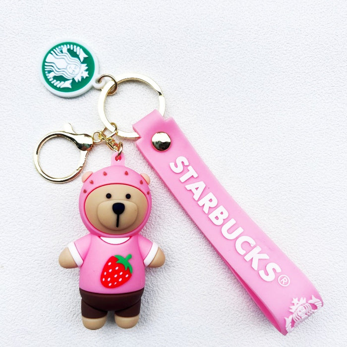 Wholesale Cartoon Panda PVC Keychain JDC-KC-ChuC015