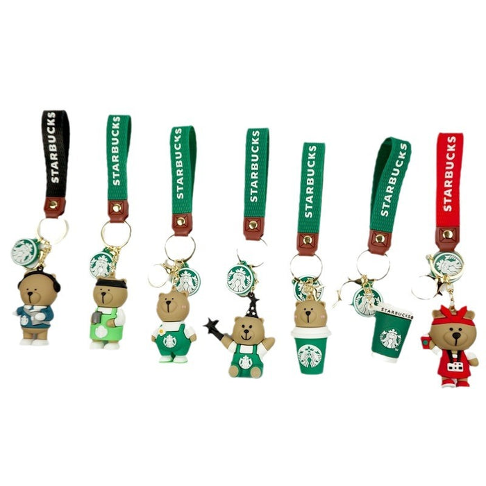 Wholesale PVC Cartoon Doll Coffee Cup Keychain JDC-KC-Yexiang029