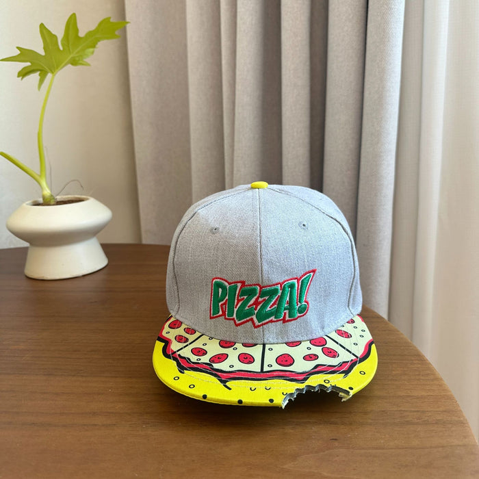 Wholesale Baseball cap embroidered lightning duckbill cap sunshade and sun protection cap flat edge duckbill cap