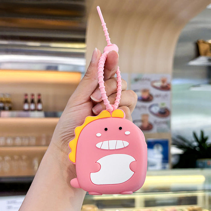 Wholesale Creative Dinosaur-shaped Coin Purse Keychain Cute Fun Portable Personality Practical Good-looking Carry-on Companion Pendant