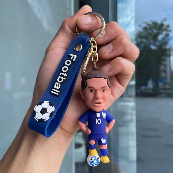 Wholesale Cartoon Football Keychain Doll Pendant Bag Car Keychain Small Gift