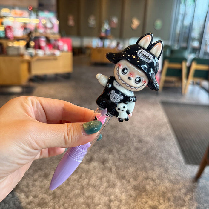 Wholesale Cartoon smiley face funny rhinestone press ballpoint pen