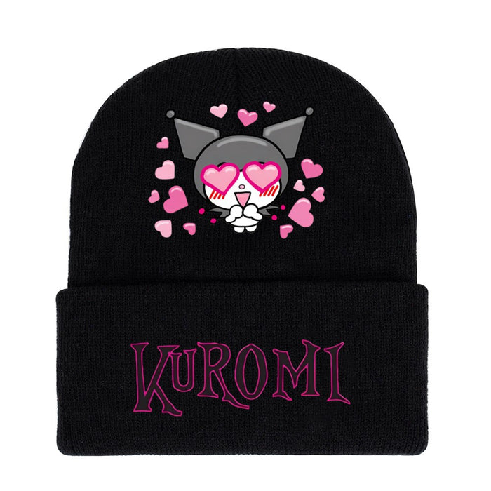 Wholesale Acrylic Printed Wool Autumn and Winter Warm Earmuffs Hat JDC-FH-WuDuomei013