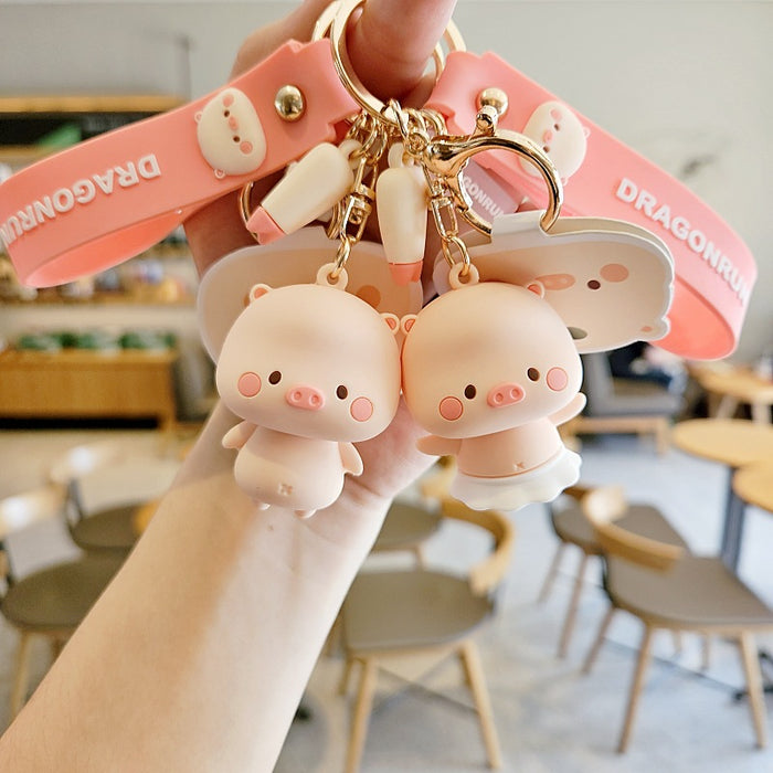 Wholesale Silicone Cartoon Doll Keychain JDC-KC-MingT196