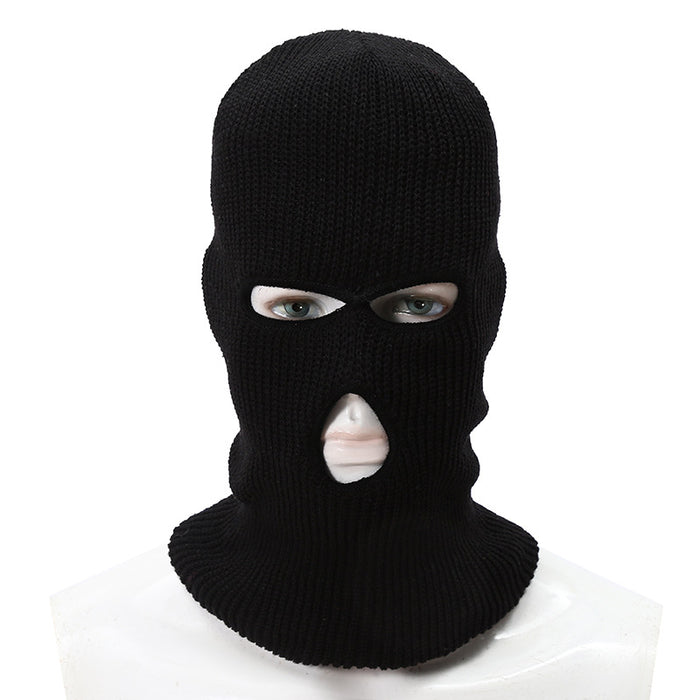 Wholesale Three-hole Double-layer Face Protection Wool Hat JDC-FH-HXL002