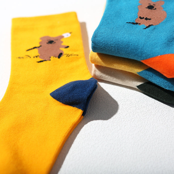 Wholesale Socks cotton tube new cartoon versatile cute cotton socks