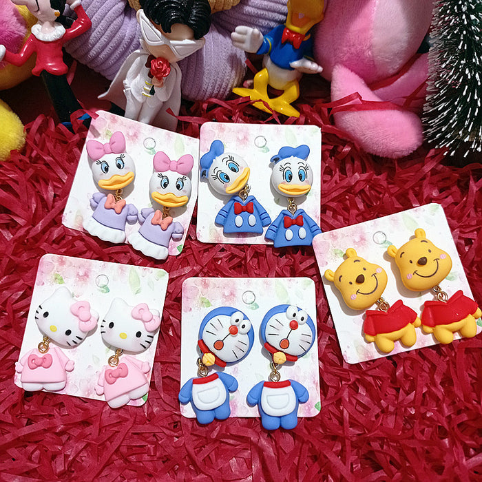 Wholesale Cartoon Resin Earrings JDC-ES-Xingj036