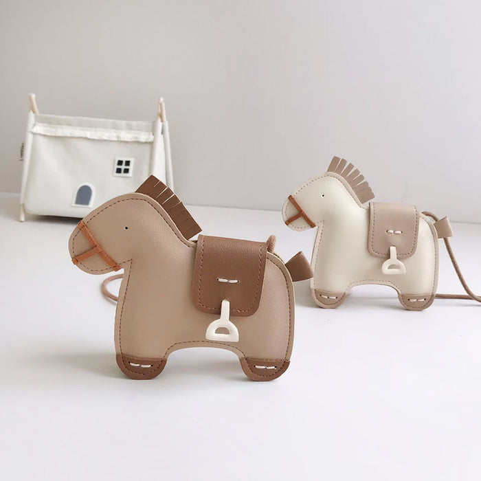 Wholesale  PU leather pony shape children's small bag boys and girls