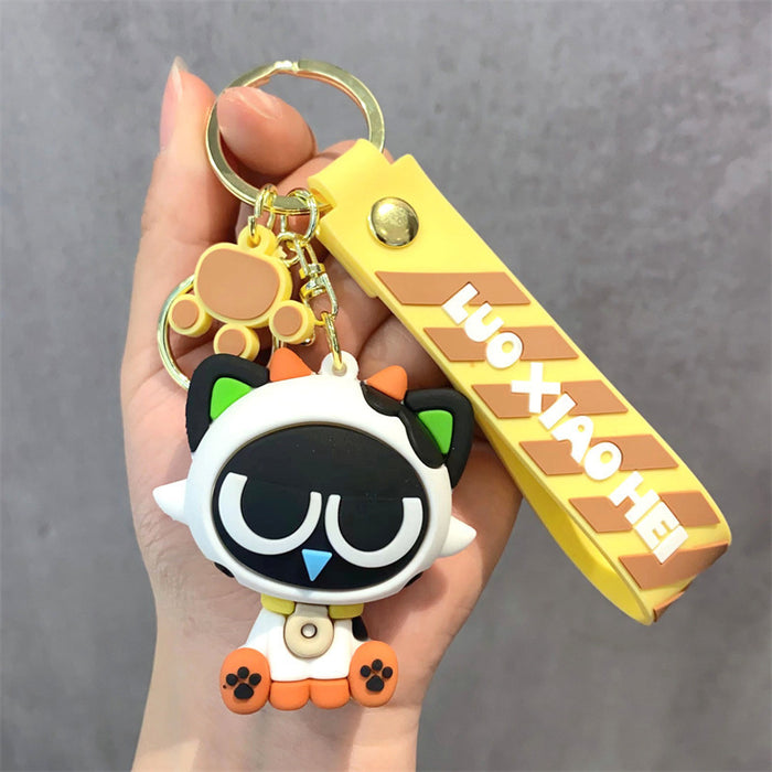 Wholesale 2PCS Cartoon Animals Panda PVC Keychains JDC-KC-Aobang005