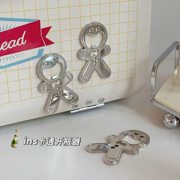 Wholesale Gingerbread Man Bottle Opener Refrigerator Magnet JDC-KC-XunXin009