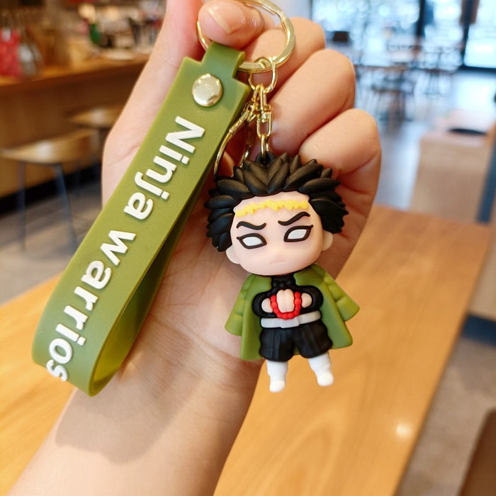 Wholesale Cartoon Silicone Doll Keychain JDC-KC-MingT255