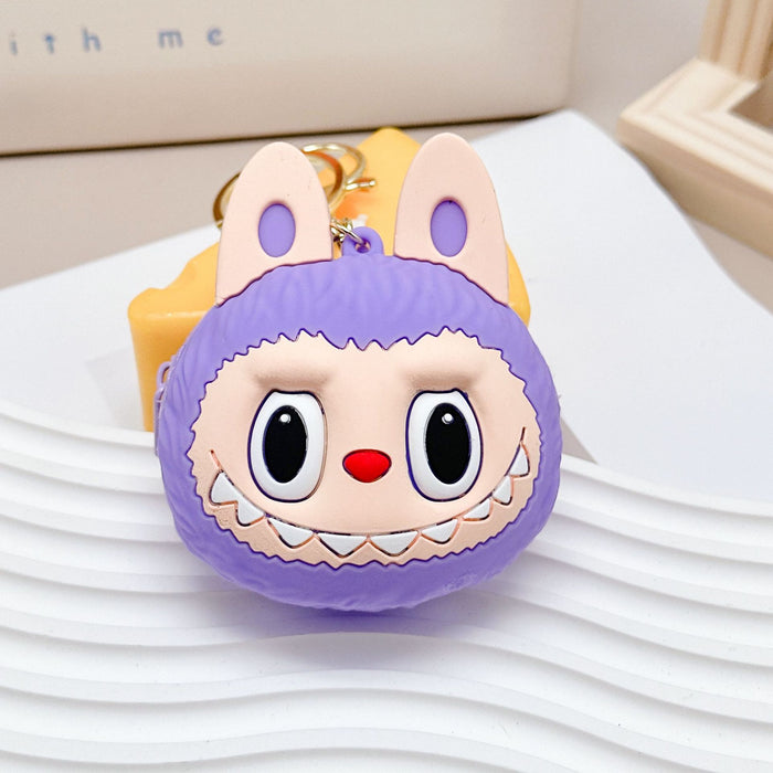 Wholesale  Coin Purse Silicone Keychain Cute Cartoon Doll Student Bag Decorative Pendant