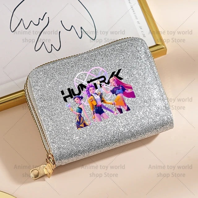 Wholesale Kpop Devil Hunter Sequin Wallet For Women Shiny Coin Purse Korean Style Party Fashion Accessory