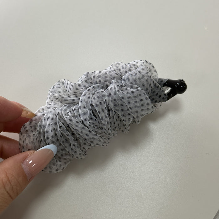 Wholesale Gentle Floral Pleated High-End Fashionable High Ponytail Banana Clip