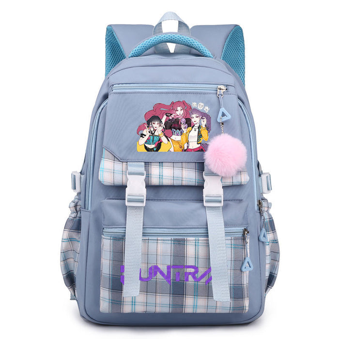 Wholesale  Kpop Printed School Bag Junior High School Large Capacity Backpack
