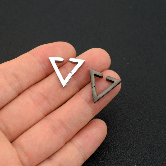 Wholesale Titanium Steel Triangle Ear Clip JDC-ES-LvZ005