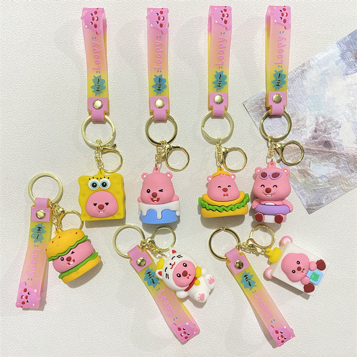 Wholesale PVC Cute Cartoon Doll Keychain JDC-KC-WuYi062