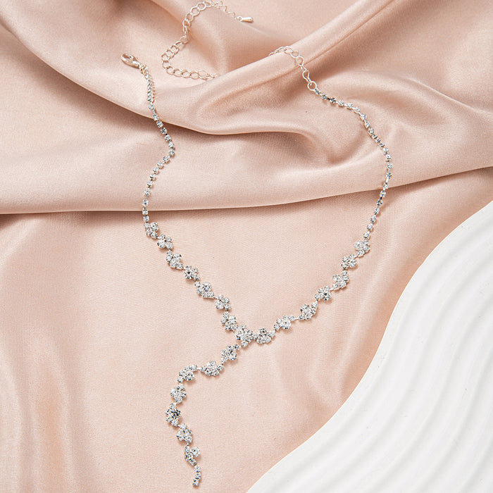 Wholesale Rhinestone Tassel Necklace