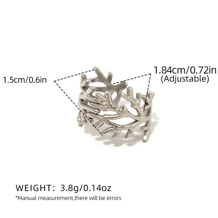 Wholesale Stainless Steel 18K Ring Steel Women's Niche High-End Ring Jewelry