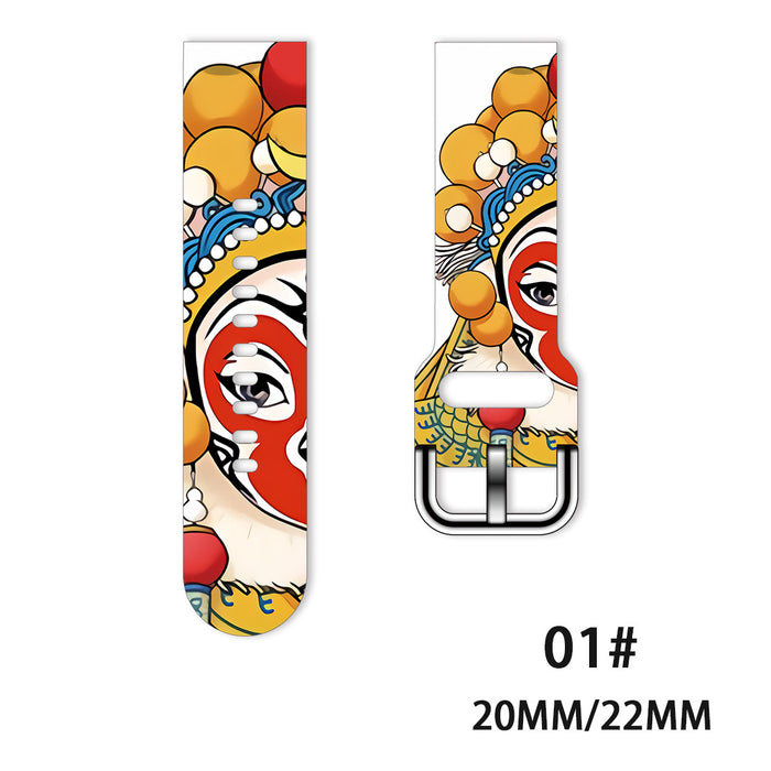 Wholesale Printed Tpu Watch Strap Wrist Strap JDC-WD-NuoQi076