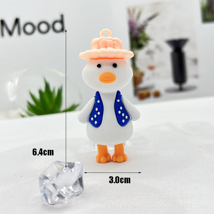 Wholesale Cartoon  Keychain Pendant  Keychain Backpack Duck Keychain Pendant