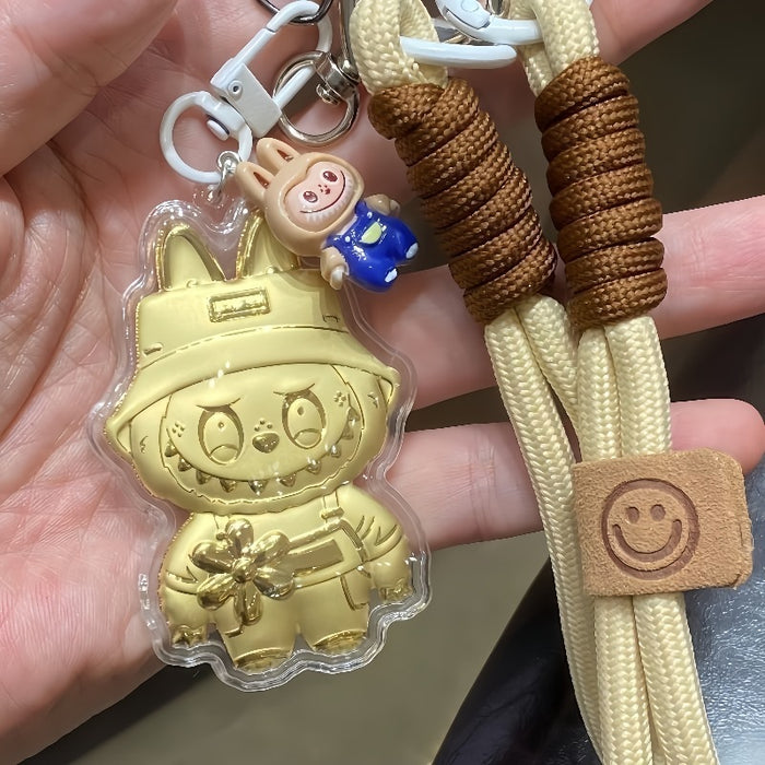 Wholesale Gold-colored cute cartoon keychain