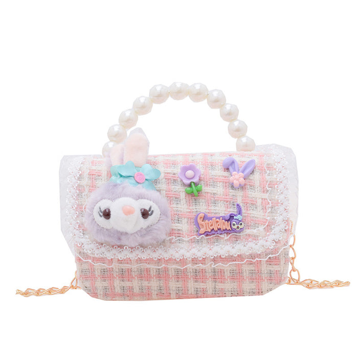 Wholesale Kids Pearl Chain Handbag Shoulder Bag JDC-SD-GSAT003