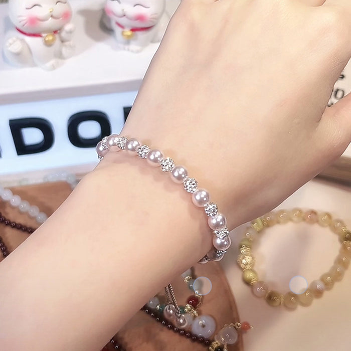 Wholesale Pearl bracelet, women's bead, high-end and niche crystal jewelry