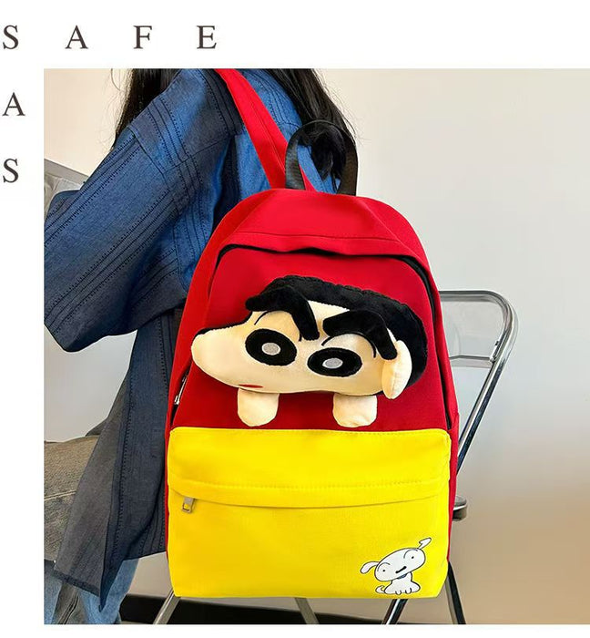 Wholesale Backpack Summer Cartoon Cute Fashion Canvas Casual Backpack Student Schoolbag