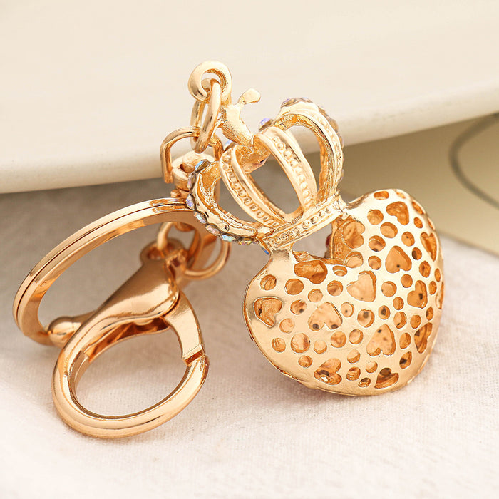 Wholesale Diamond Love Crown Alloy Keychain JDC-KC-ChaoK043