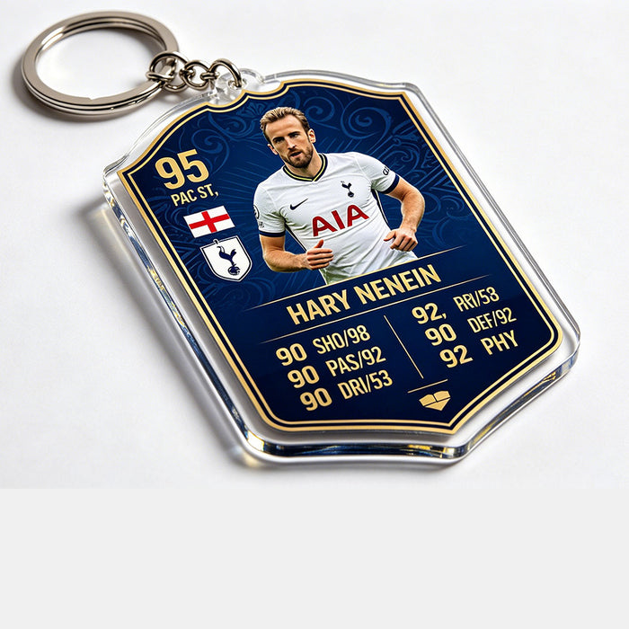 Wholesale 2pcs World Cup Shield Shape Football Star Acrylic Keychain