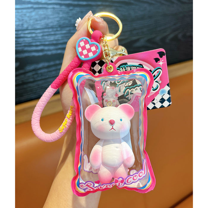 Wholesale Inflatable Bunny Keychain JDC-KC-GSWA009