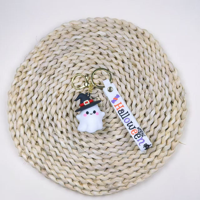 Wholesale Cartoon  Ghost Keychain Pendant PVC Bag Charm For Party Gift