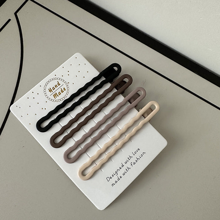 Wholesale Brown series hairpin combination retro temperament broken hair bangs clip duckbill clip hair accessories texture hairpin female high sense