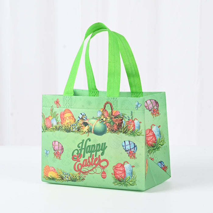 Wholesale Easter Series Hand-held Gift Bags with Creative Cartoon Patterns and Laminated Non-woven Fabric JDC-GB-XJ003