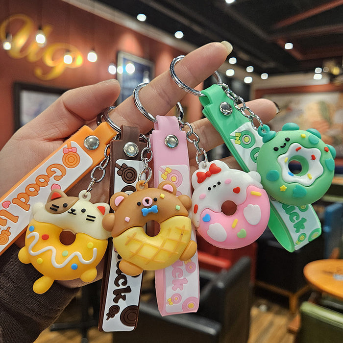 Wholesale  keychain pvc car key chain cute bag pendant ornaments