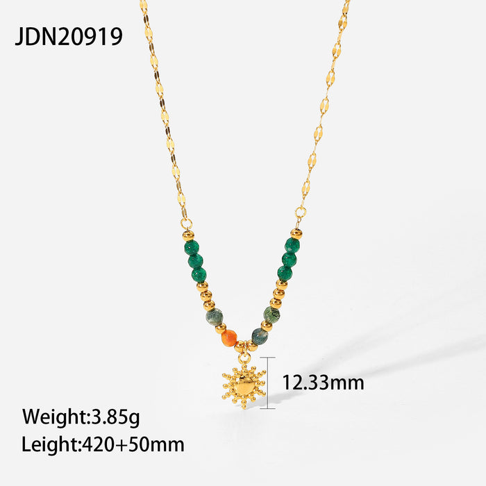 Wholesale Bohemian Clavicle Chain Stainless Steel Necklace