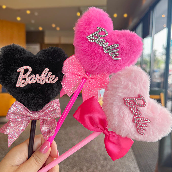 Wholesale Cute Sweet Girly Heart Fur Ball Ballpoint Pen