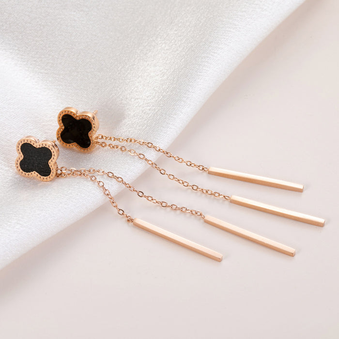 Wholesale Long tassel versatile earrings with trendy and fashionable temperament
