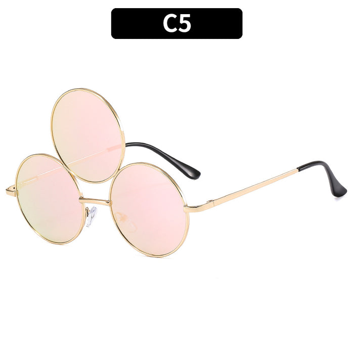 Wholesale Funny Three Circles One Piece PC Sunglasses JDC-SG-XIa076