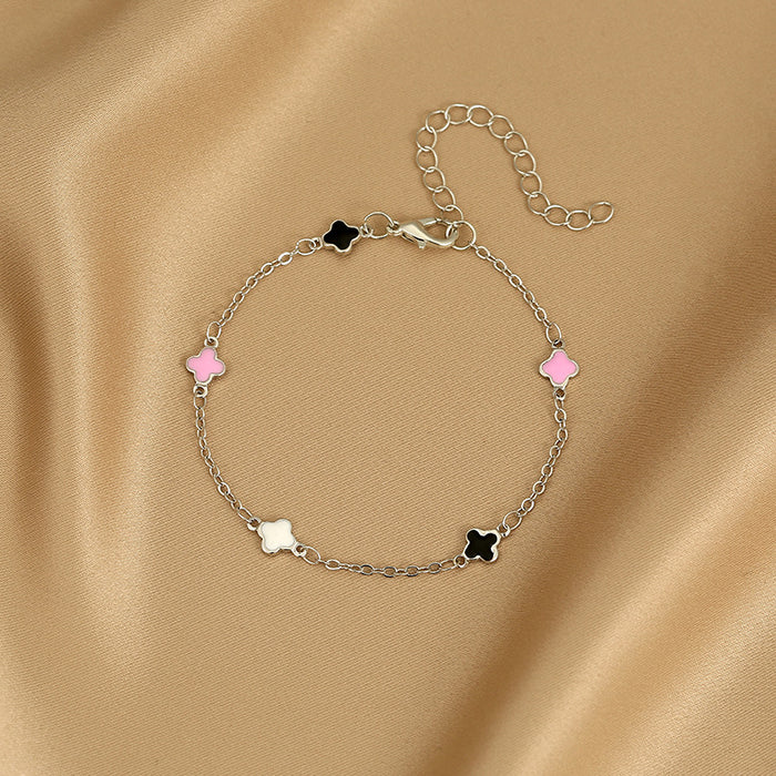 Wholesale Bracelet Colored Love Hand Jewelry Fashion Clover Bracelet