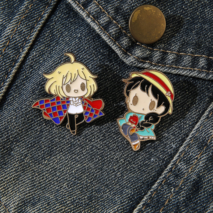 Wholesale Anime Style Cartoon Metal Brooch Pin Decorative Badge For Backpack Hat Fashion Jewelry Accessory