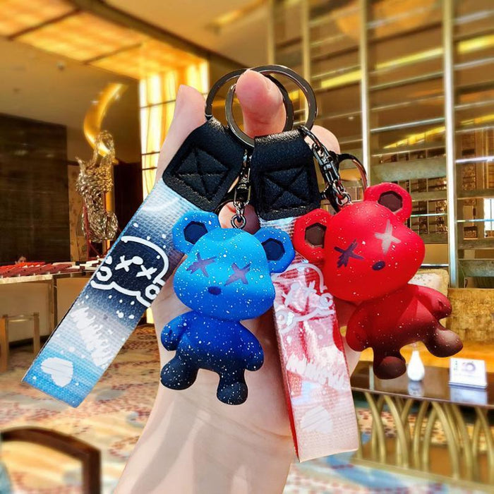 Wholesale Cartoon Bear Resin Doll Keychain JDC-KC-MingT047