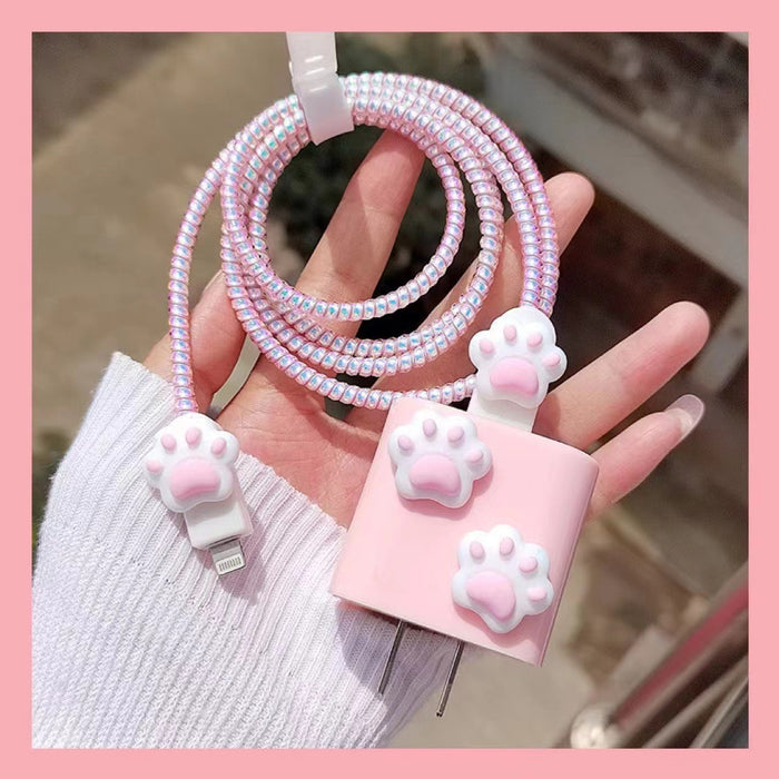 Wholesale Cute cat paw 18W/ 20W charger protective case/ soft shell