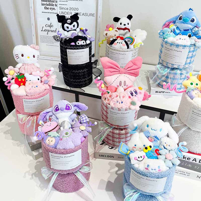 Wholesale Decorations Cute plush doll bouquet for Christmas.