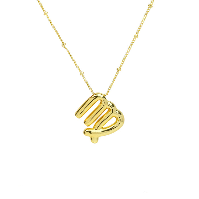 Wholesale 2PCS 12 Zodiac Brass Bubble Necklace JDC-NE-BaiYi011