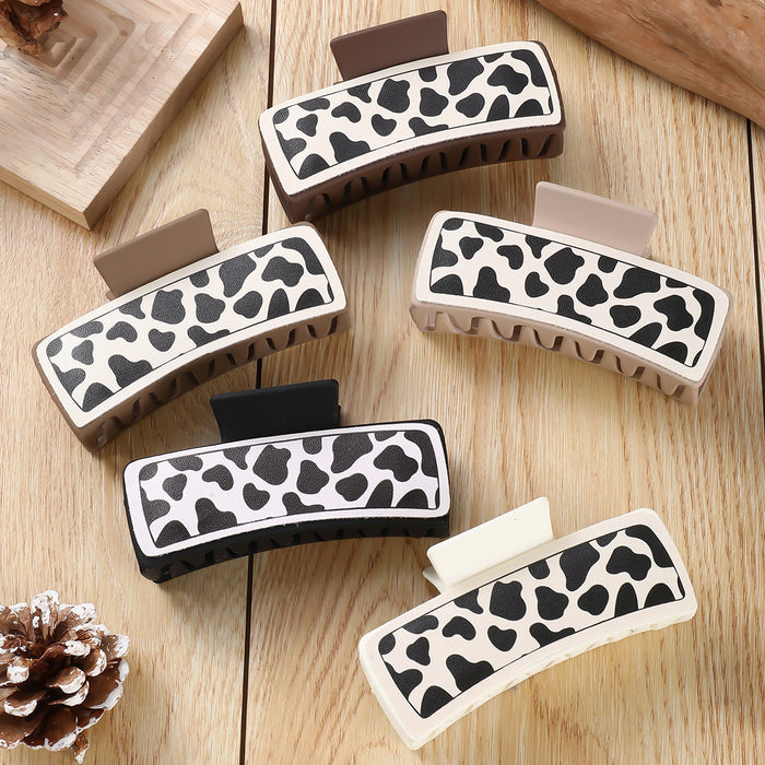 Wholesale large square cow hair accessories Hair Clips